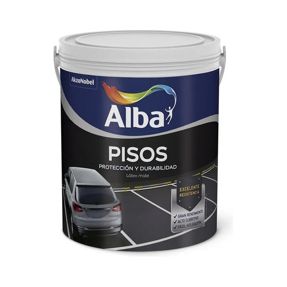 Pintura Latex Para Pisos Alba Acrilico 4lt Pintumm