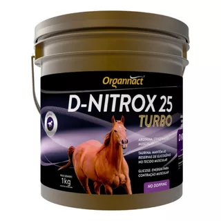 Suplemento Para Cavalos Atletas D-nitrox 25 Turbo 1 Kilo