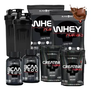 2x Whey 907g 2x Creatina 150g 2x Bcaa 30 Tab 2x Coqueteleira