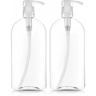 Bar5f - Botellas De Plastico Con Dispensador De Bomba, 32 O