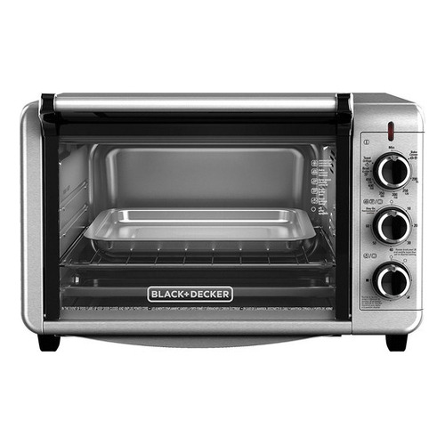 Horno Eléctrico Black+decker Sistema De Convección 24 Litros Color Plata 110V