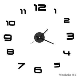 Reloj Adhesivo Decoracion Diametro 60 Cm M4