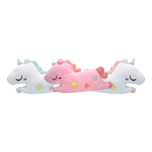 Unicornio De Peluche Kawaii 50 Cm Color Rosa