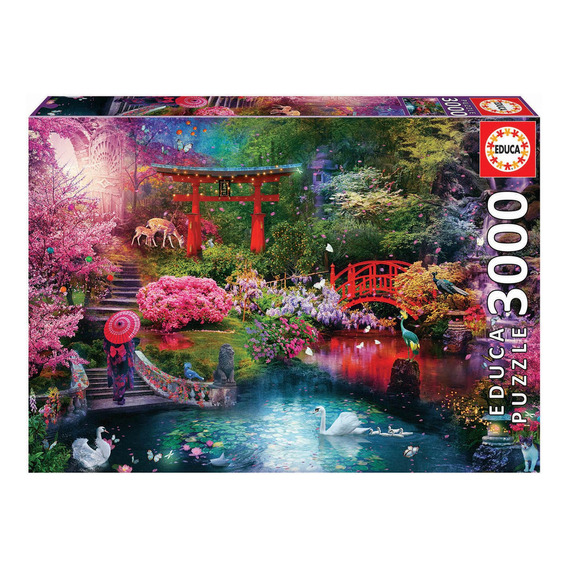 Puzzle Rompecabeza Educa Jardin Japones Flores 3000 Piezas ®