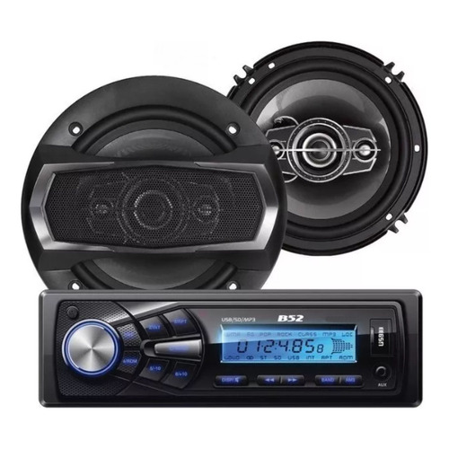Kit Stereo + Parlantes 6,5 B52 Elk-6321bt Bluetooth 500w
