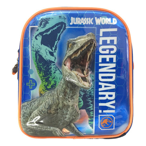 Lonchera Escolar Infantil Jurassic World Azul Dinosaurio