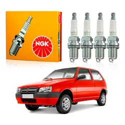  Jogo Velas Ngk Uno 1.0 8v 2008 A 2010