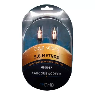 Diamond Cable Gs-3057 Cabo Para Subwoofer Conectores 24k 5m