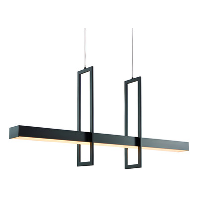 Colgante Led Misuri Negro 40w Moderno Altura Regulable Dab