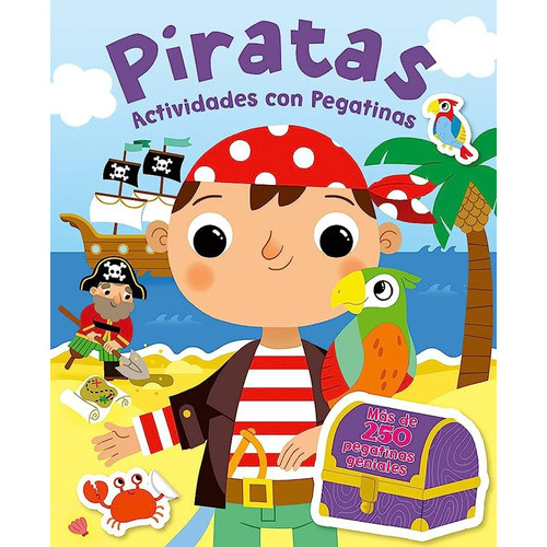 Piratas Actividades Con Pegatinas, de VV. AA.. Editorial EDIBOOK, tapa blanda, edición 1 en español