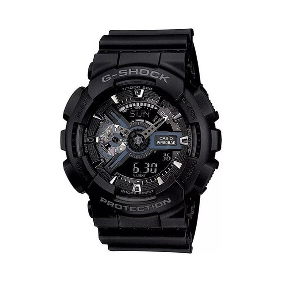 Reloj Casio G-shock Standard Original Para Hombre Color de la correa Negro Color del bisel Negro Color del fondo Negro