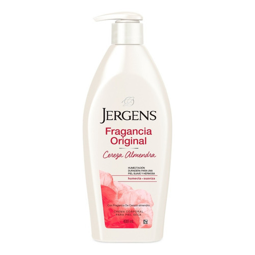 Jergens Crema Corporal Humectante Cereza Almendra Piel Suave