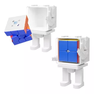 2x2x2 + 3x3x3 Meilong Cubo Velocidad + Robots Portacubos