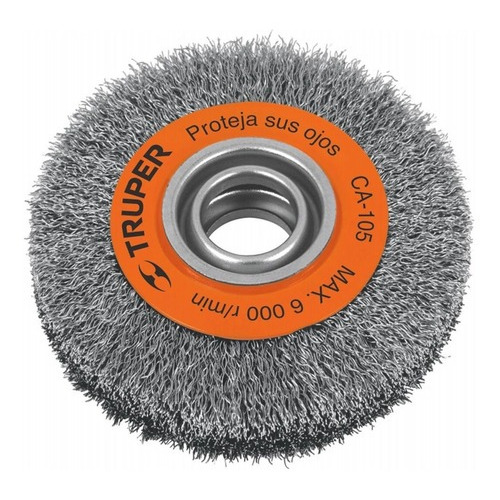 Cepillo Para Amoladora De Banco 28mm Truper 11526 Color Naranja