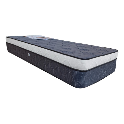 Doblemar Armonía colchón 1 plaza de resortes azul 80cm x 190cm x 26cm con doble pillow top