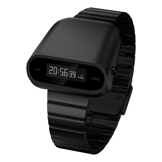 Reloj Digital Nu Nordic Retro Futurista Con Luz Y Cronometro