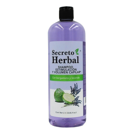  Shampoo Secreto Herbal Bergamota Y Lavanda Volumen Capilar 1L