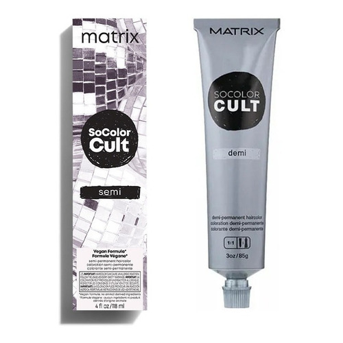  Tintura Matrix Socolor Cult De Fantasía Plateado 90ml Tono DISCO PLATEADO