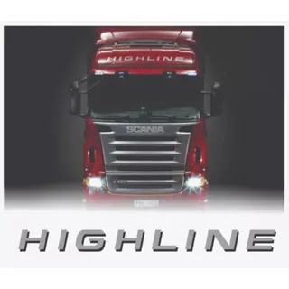 Adesivo Caminhão Scania Highline Testeira Teto Quebra Sol