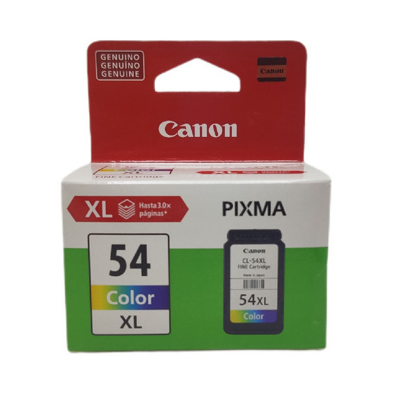 Cartucho de tinta color Canon CL54xl E481 E3110 E3310 E4210