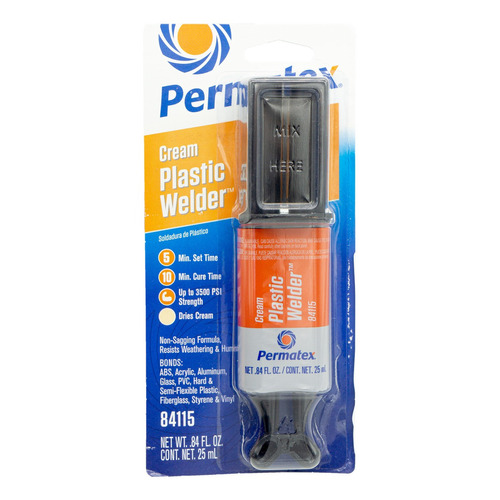Pegamento de soldadura Permatex, depósitos de plástico transparentes, soldadora de plástico Permatex líquida USAcola, soldadura para plásticos
