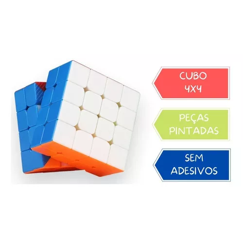 Cubo Magico 4x4 Colorido sem adesivos - Saraiva