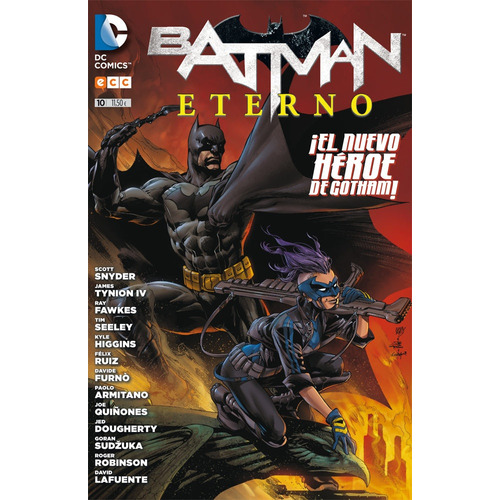 Batman Eterno # 10, De Kyle Higgins. Editorial Ecc España, Edición 1 En Español, 2010
