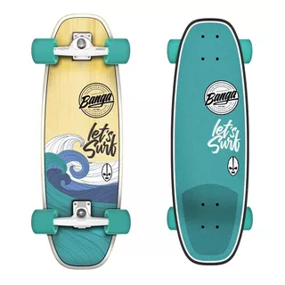 40% Off! Surfskate Banga Boards Oficial - 100% Maple Canadiense Calidad - Simulador De Surf - Estilo Carver Wave Cruiser