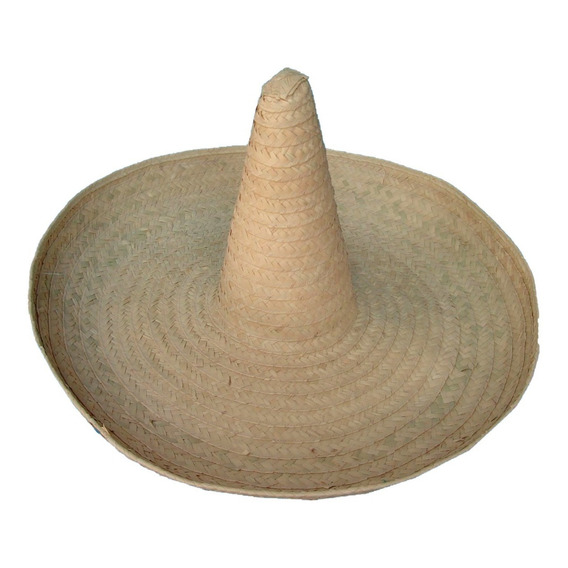 Sombrero Mexicano En Paja Unicolor Beige