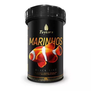 Ração Poytara Marinhos Black Line Pellets P 1mm 45g