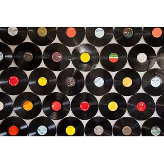 30 Discos De Vinil Para Artesanato E Decoração 30 Cm