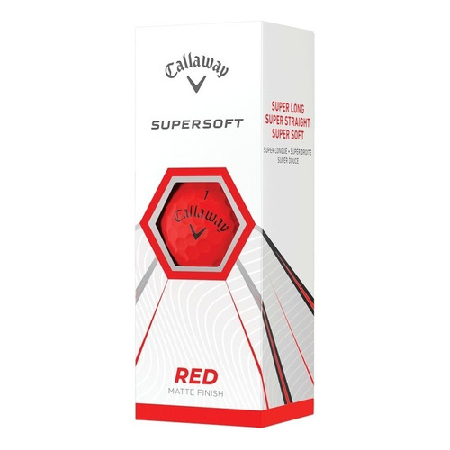 Pelotas Callaway Supersoft Rojo Mate X3