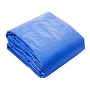 Lona Leve Grande 16x6 M Azul Plastica Impermeavel Com Ilhos