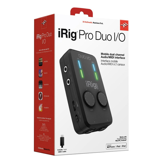Irig Pro Duo I/0 Interface 2 Entradas + Rocker Music +envio