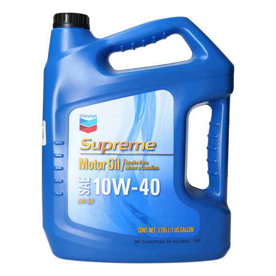 Aceite Chevron Supreme Mo 10w40 Sn 4 Lts