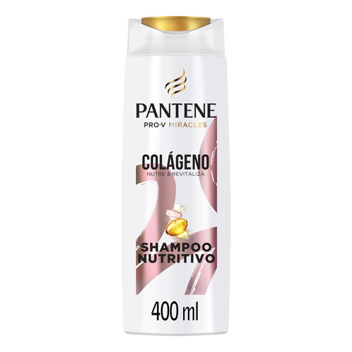  Shampoo Pantene Pro - V Miracles Colágeno Nutre & Revitaliza 400 Ml