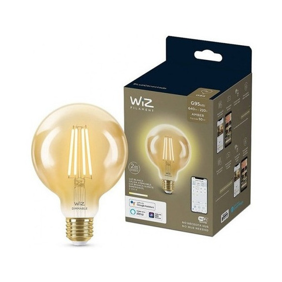 Lámpara Led Wiz Wifi Filamento Globo 6.9w E27 LG