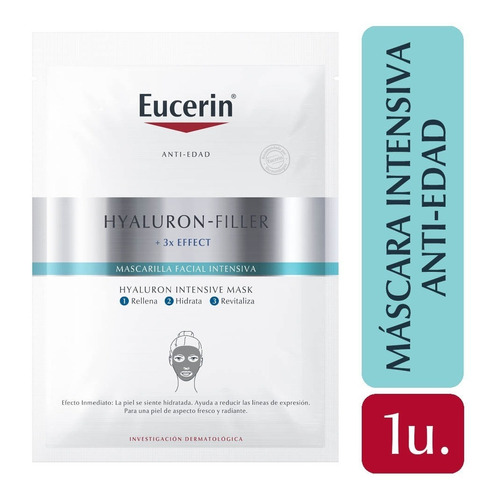 Eucerin Hyaluron-Filler Mascarilla Facial Intensiva para piel Sensible 10mL 10g