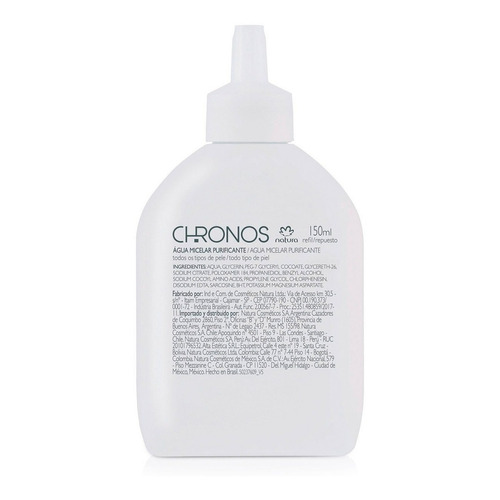 Natura Chronos Agua Micelar Purificante 150 Ml