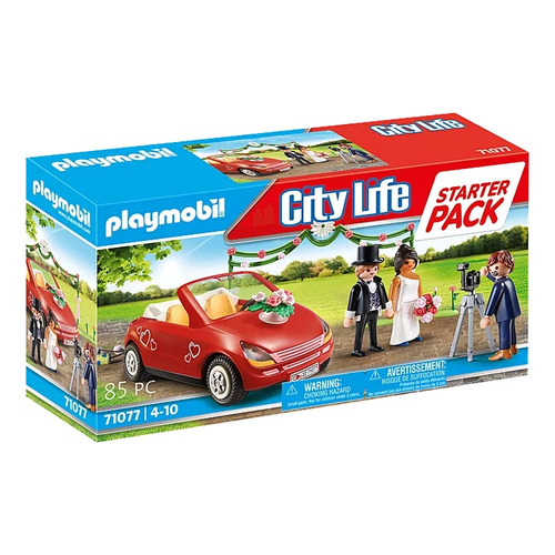 Figura Armable Playmobil City Life Starter Pack Boda 85 Pc
