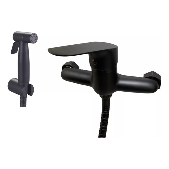 Ducha Higiénica Bidet 15cm Negro Mate Wico Rimontti Plaza V