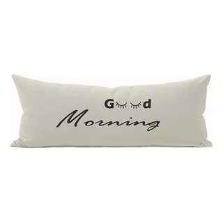 Capa Travesseiro De Corpo Body Pillow 40x130cm Good Morning
