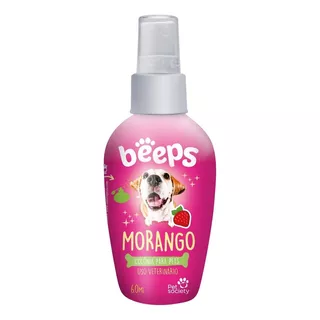 Colônia Perfume Beeps Pet Society Morango 60ml