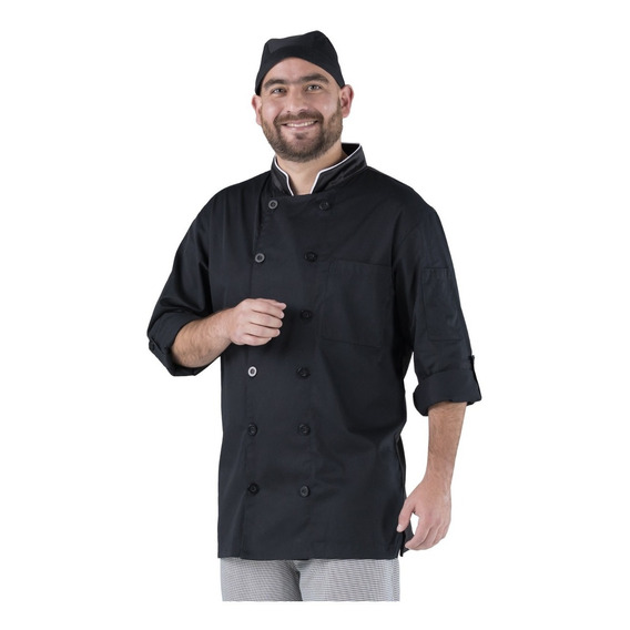 Filipina Chef Hombre Lisa Uniforme Profesional Con Botones