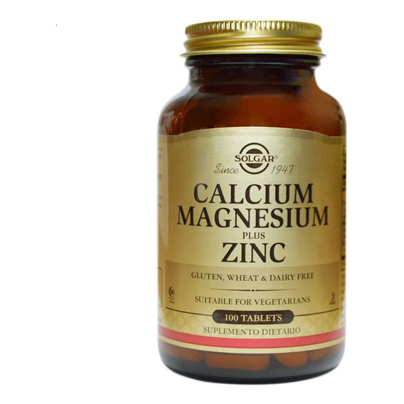 Calcium Magnesium + Zinc Solgar 100 Tabletas