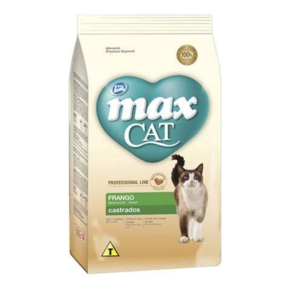Alimento Max Cat Professional Line Castrados para gato adulto sabor pollo en bolsa de 3kg