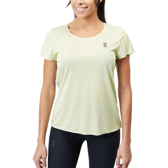 Playera Running On Running Performance-t Verde Mujer 202.004