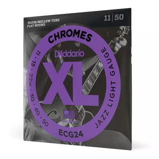 Cordas Para Guitarra D'addario Xl Chromes Ecg24 011 - 050 