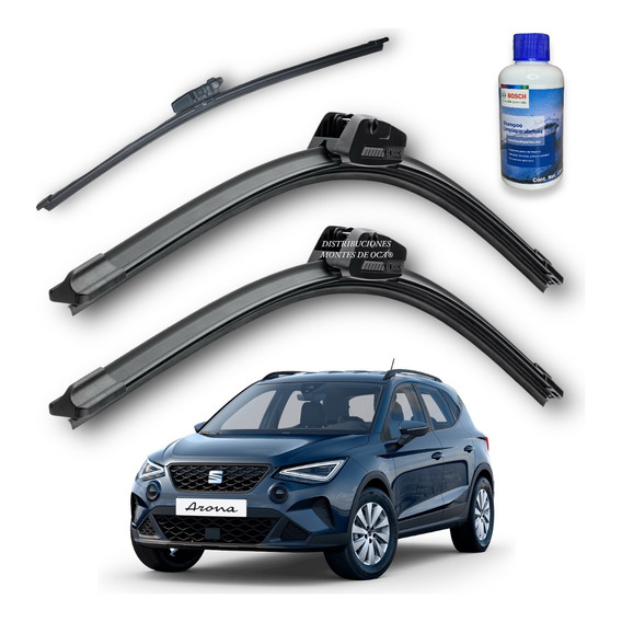 3 Plumas Limpiaparabrisas Seat Arona 2015-2022 Bosch Premium