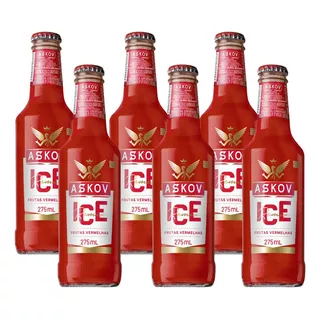 Bebida Askov Ice Frutas Vermelhas Long Neck 6un De 275ml